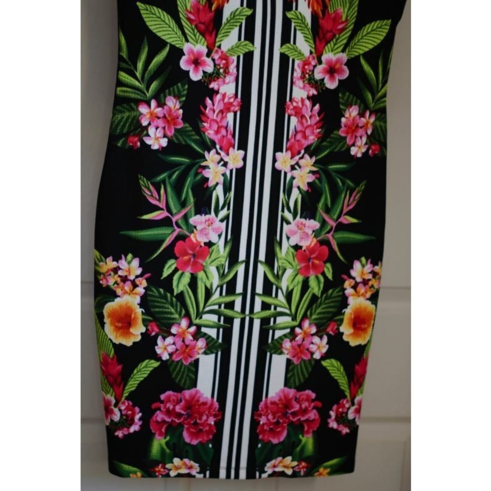 NEW‎ Melrose Keyhole Knee length Short Woman's Dress sz 14 Tropical Cruise Party - Picture 3 of 6